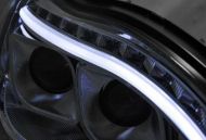 Кристални фарове за Mercedes W220 S-Class (1998-2005) - Лайтбар дизайн черни
