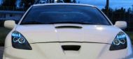 Кристални фарове Angel eyes TOYOTA CELICA T230 (99-05) - черни