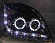 Кристални Фарове за Toyota Land Cruiser 120 (2003-2009) - хром