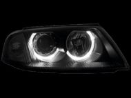 Кристални фарове  Angel Eyes VW PASSAT  B5.5 (01-05)  - черни