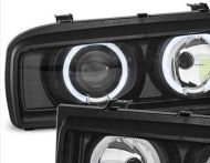 Кристални фарове  Angel Eyes VW CORRADO  - черни