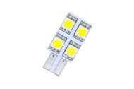 Лед крушки тип T10 с 4 SMD диода от едната страна
