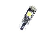Лед крушки тип T10 с 3 SMD диода - Canbus 5000K