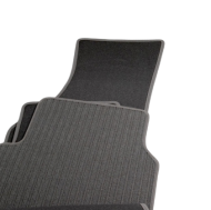 Мокетни стелки за VW Passat B6 / B7 3C (2005-2014) - кръгли щипки - Сиви
