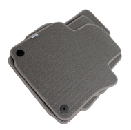 Мокетни стелки за Vw Golf 5 / Golf 6 / Jetta (2005-2011) сиви с кръгли щипки