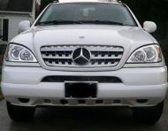 Решетка за Mercedes ML W163 (W164 дизайн) (1998-2005) - хром