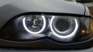 Ангелски Очи Лайтбар Дизайн за BMW E46 седан, комби (1998-2005) / купе (1998-2003) - Бял цвят