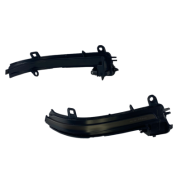 Диодни мигачи за странични огледала за BMW i3, X1 E84, E90, F20, F21, F22, F23, F30, F31, F34, F32, F33, F10, F11, F07, F01, D02, D04 (2011-2019) - опушени с бягащ мигач