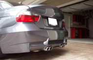Задна броня за BMW E90 седан (2005-2008) - M3 с два ауспуха