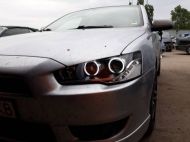 Кристални фарове Mitsubishi Lancer (2008-2013) - черни