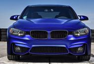 Предна Броня за BMW F30 (2011-2019) - M3 с лип спойлер - с отвори за парктроник, с отвори за халогени